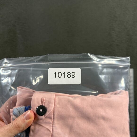 PT01 Pants Mens 34x36 Pink Slim Fit Stretch Chinos Preppy Made in Italy - Picture 14 of 14